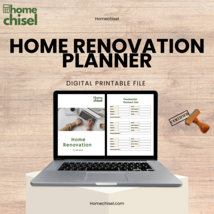 Home Renovation Planner (Printable PDF)